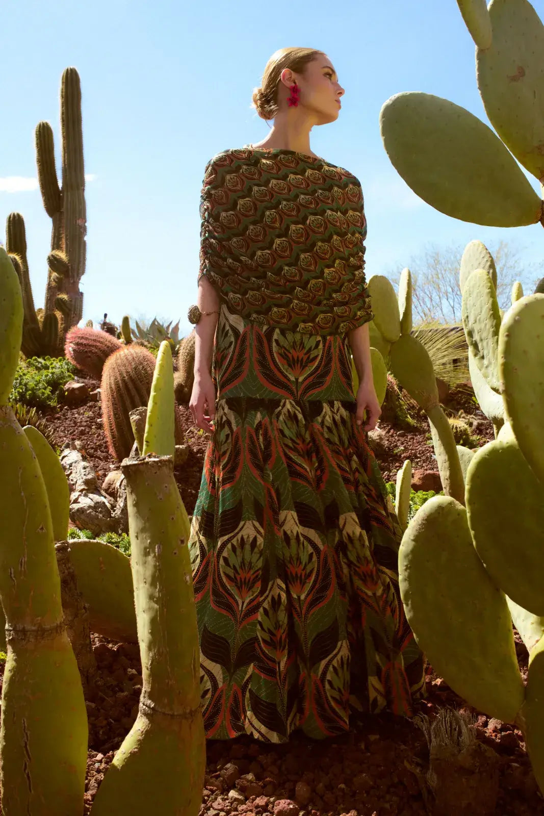 CLARA - VESTIDO LARGO ESTAMPADO