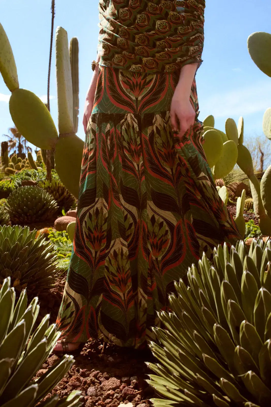 CLARA - VESTIDO LARGO ESTAMPADO