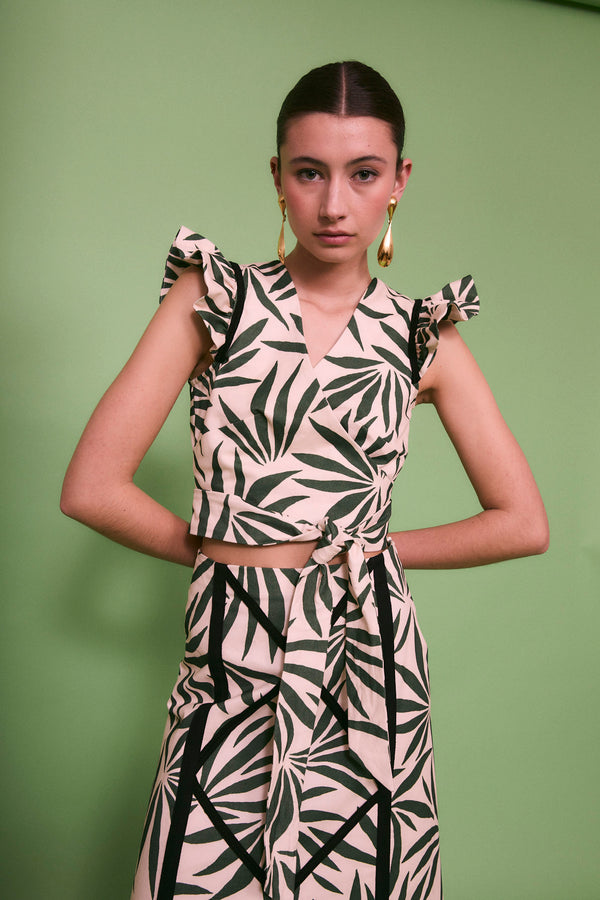 VANESSA - CONJUNTO DE TOP Y FALDA