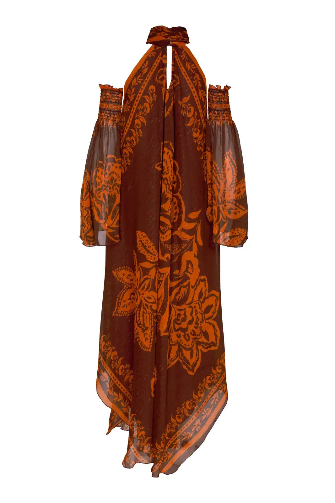 KEYLA - VESTIDO MIDI CON CUELLO HALTER