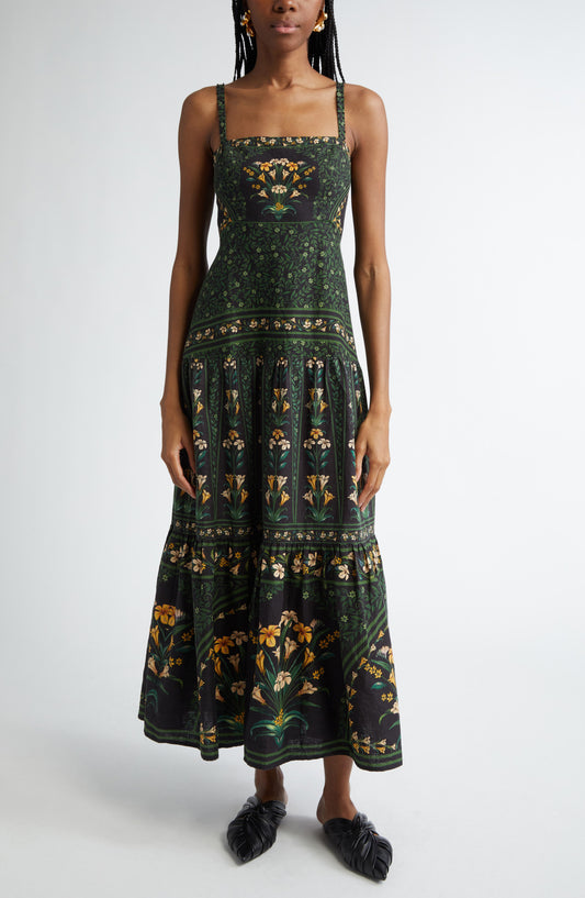 ROSSY - VESTIDO LARGO ESTAMPADO DE TIRANTES