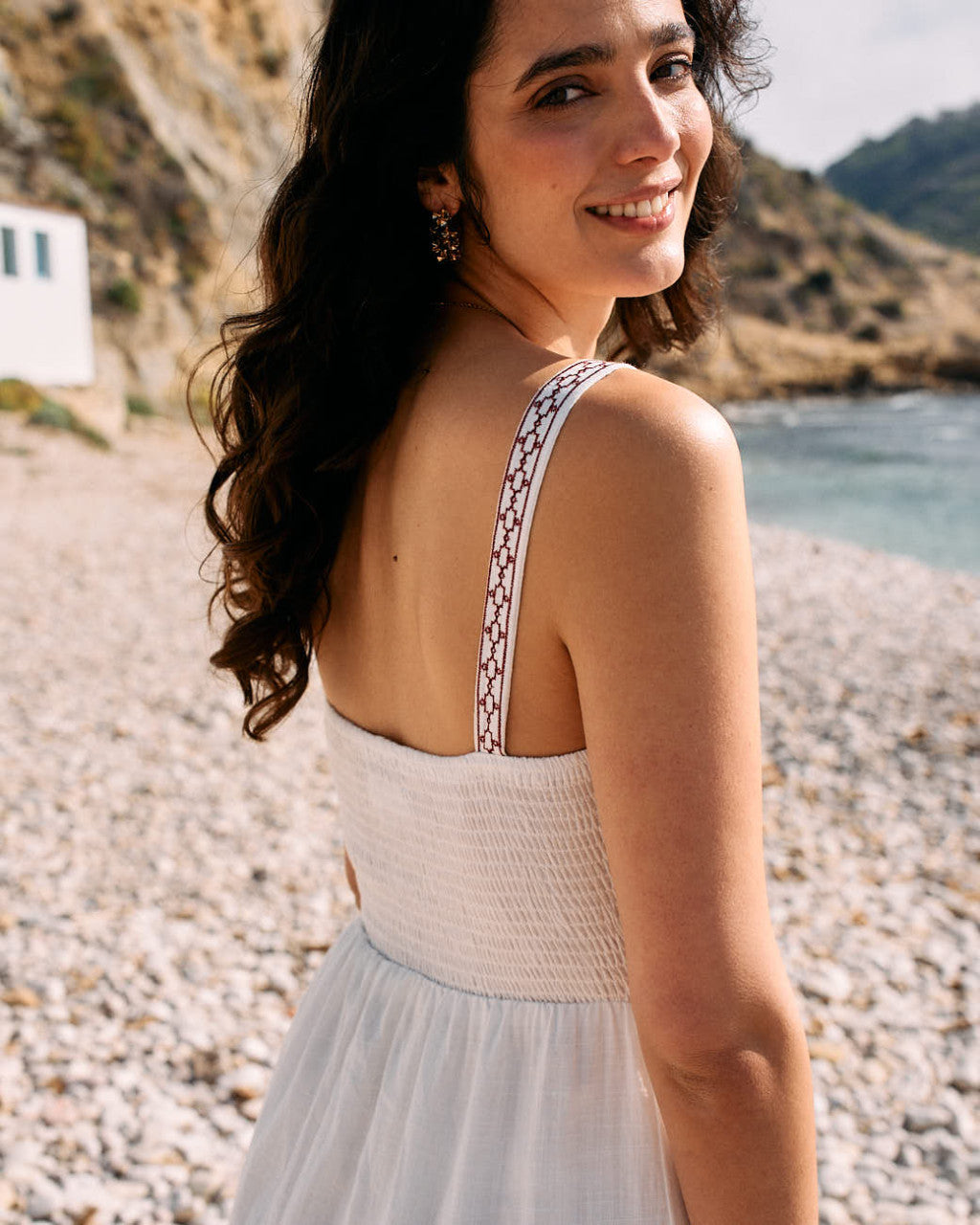 HERMELINDA - VESTIDO LARGO CON BORDADOS
