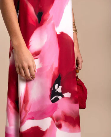 NAZARIA - VESTIDO LARGO ESTAMPADO FLORAL