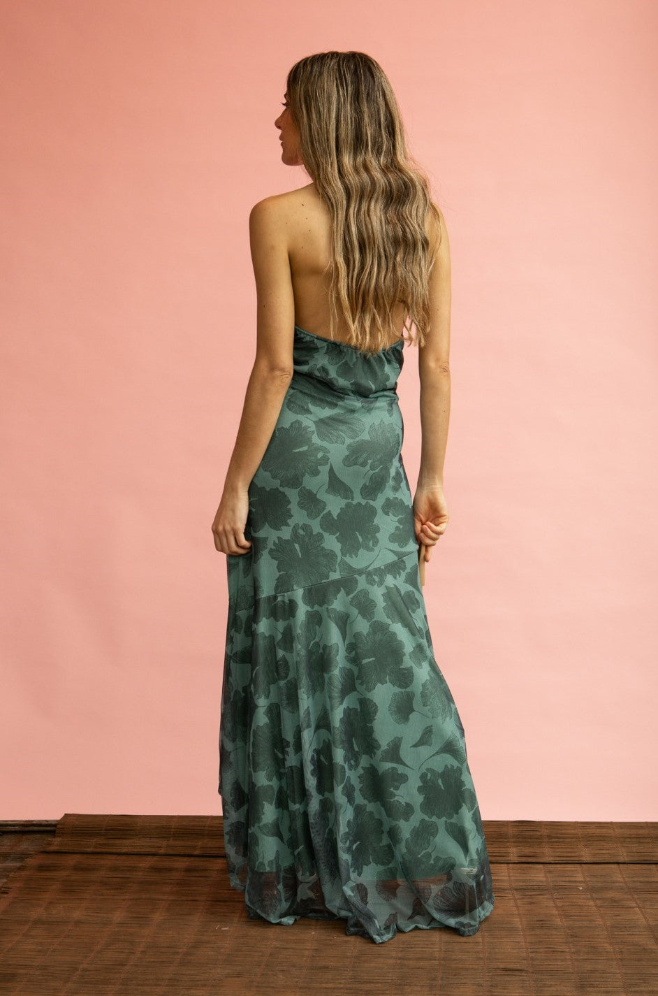 MARILU - VESTIDO HALTER ESTAMPADO