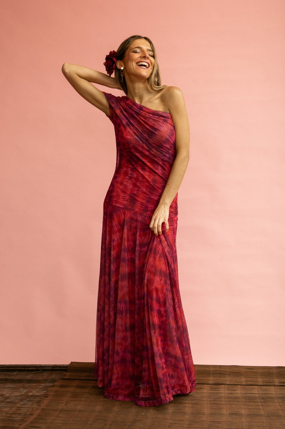MERLINA - VESTIDO LARGO ESCOTE BARDOT