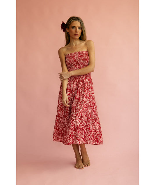 CLEMENCIA - VESTIDO CONVERTIBLE EN FALDA LARGA
