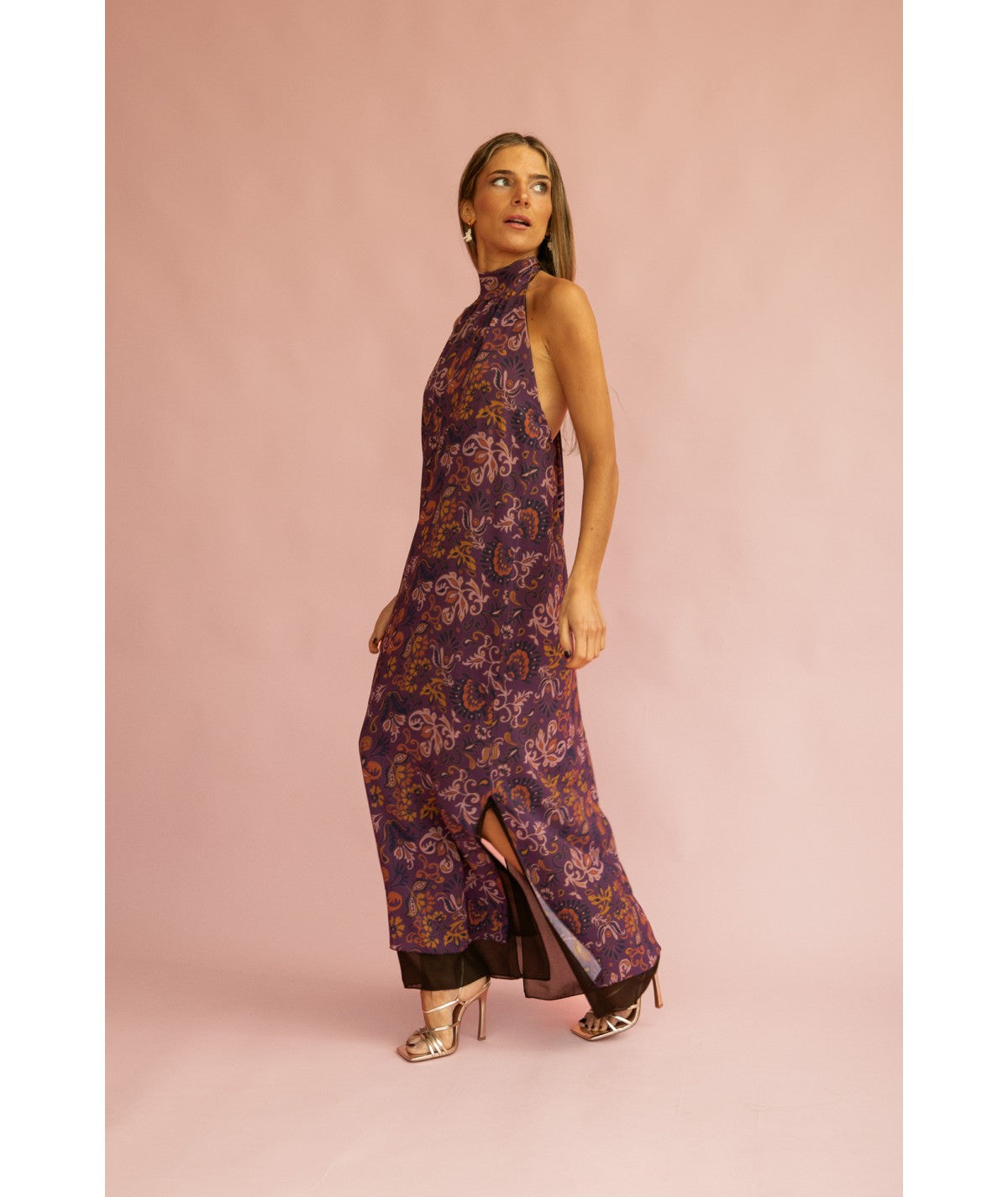 MARIAVI - VESTIDO REVERSIBLE CON LAZO AL CUELLO